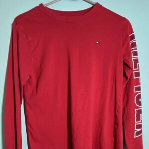 Tommy Hilfiger Boys Grey Long Sleeve T-Shirt Size M 12 - 14